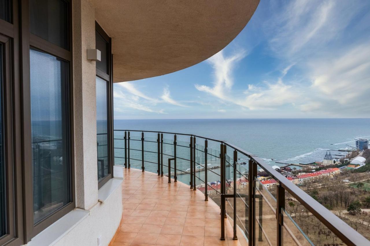 44 Pearl 1-Bedroom Panoramic Sea View Apartment Odessza Kültér fotó