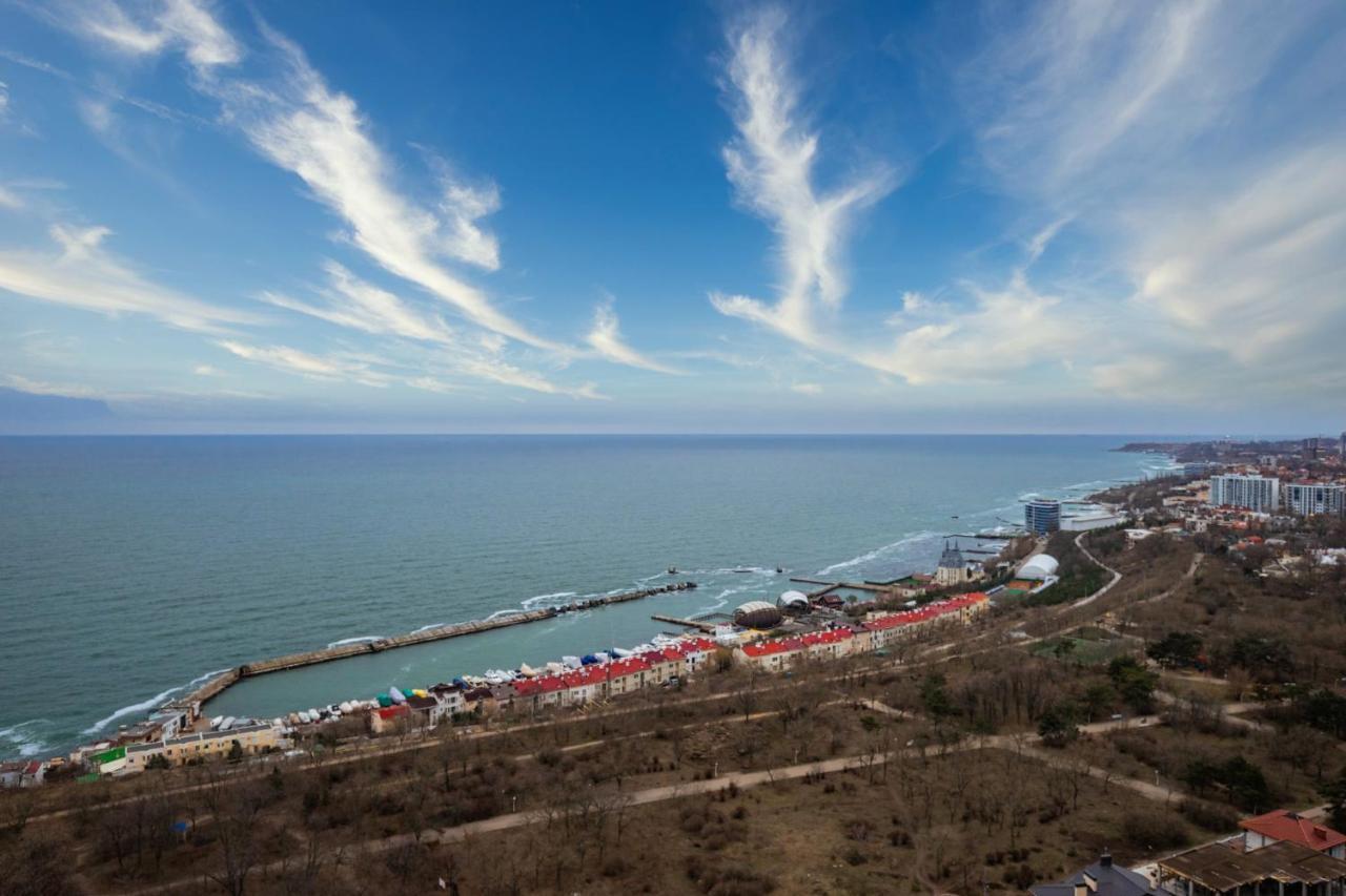 44 Pearl 1-Bedroom Panoramic Sea View Apartment Odessza Kültér fotó